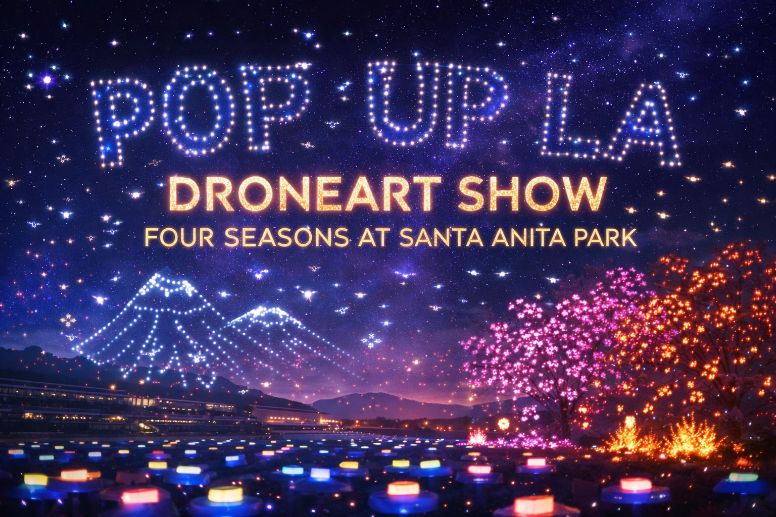 DroneArt Show: Four Seasons at Santa Anita Park
